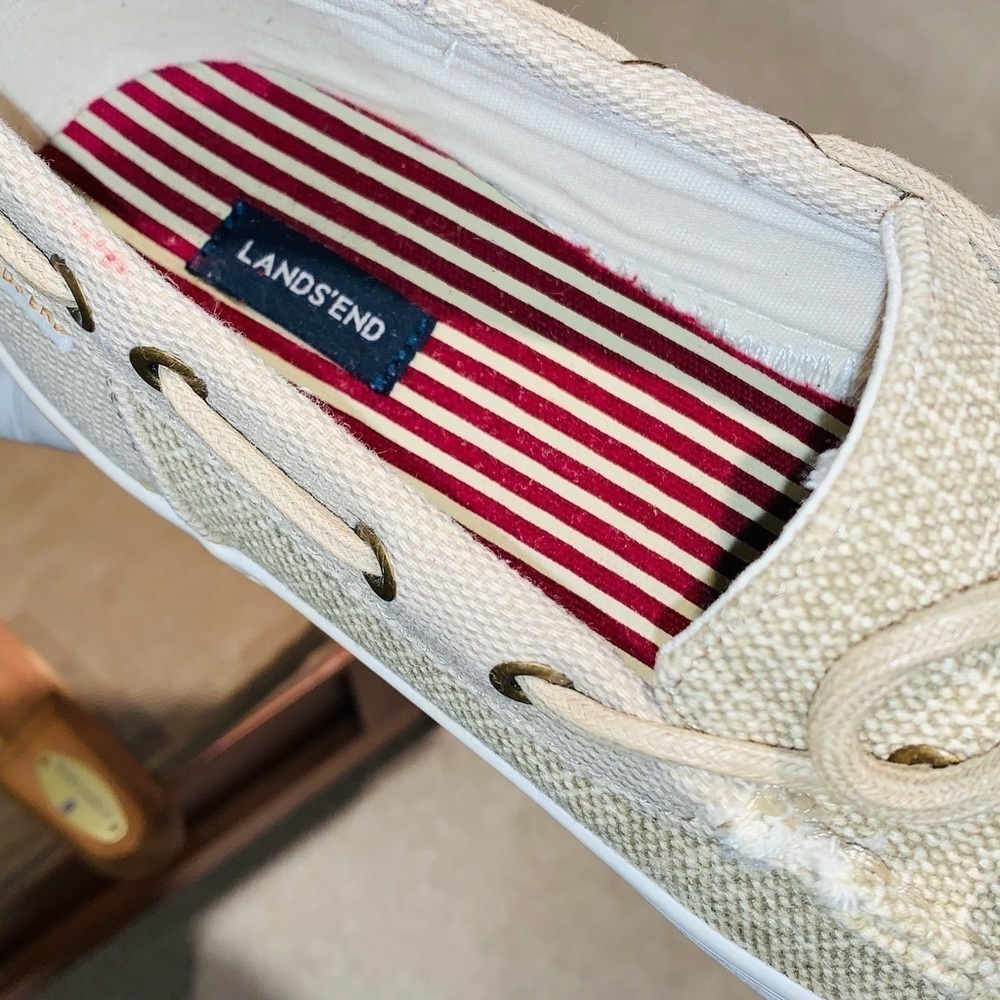 Lands End Canvas Boat Shoe. - Picture 5 of 14